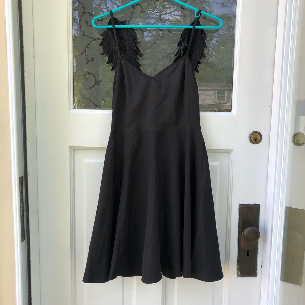 Black Dress with Wings